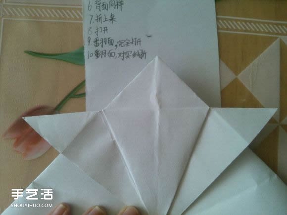 三角钢琴的折纸图解 怎么折立体三角钢琴步骤(图22)
