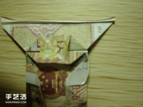 纸币折纸照相机图解 美金折相机的折法详解(图54)