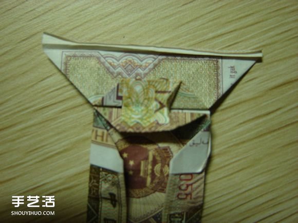 纸币折纸照相机图解 美金折相机的折法详解(图55)