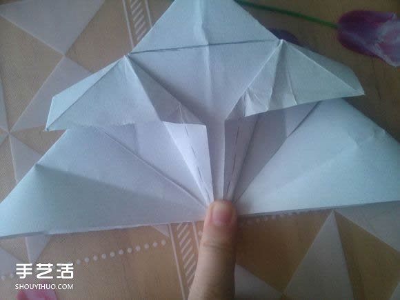 三角钢琴的折纸图解 怎么折立体三角钢琴步骤(图33)