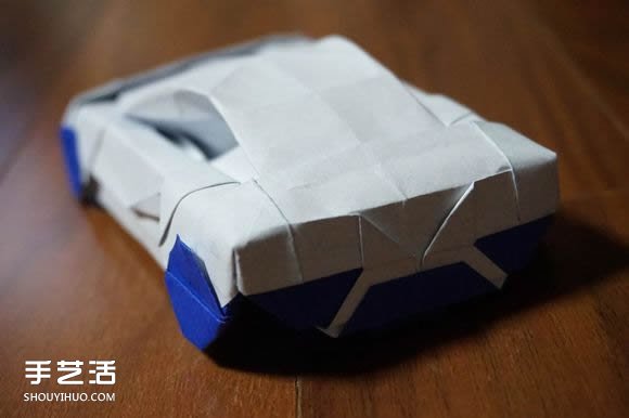 怎么折跑车的教程 手工跑车折纸方法图解(图3)