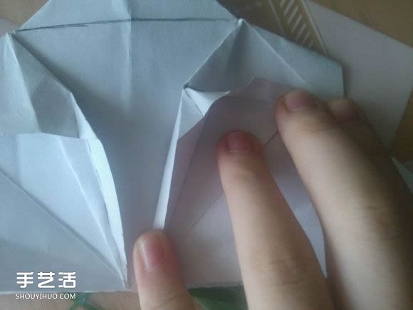 三角钢琴的折纸图解 怎么折立体三角钢琴步骤(图37)
