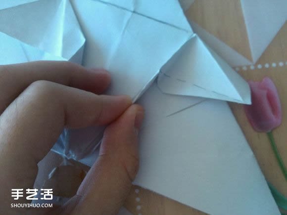 三角钢琴的折纸图解 怎么折立体三角钢琴步骤(图40)