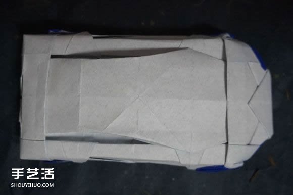 怎么折跑车的教程 手工跑车折纸方法图解(图4)