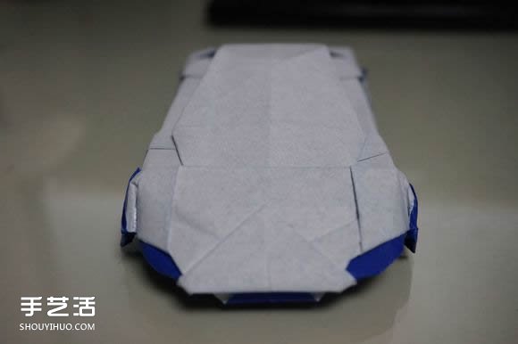 怎么折跑车的教程 手工跑车折纸方法图解(图5)