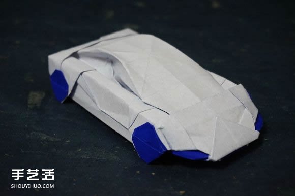 怎么折跑车的教程 手工跑车折纸方法图解 - 诺云双维造物网