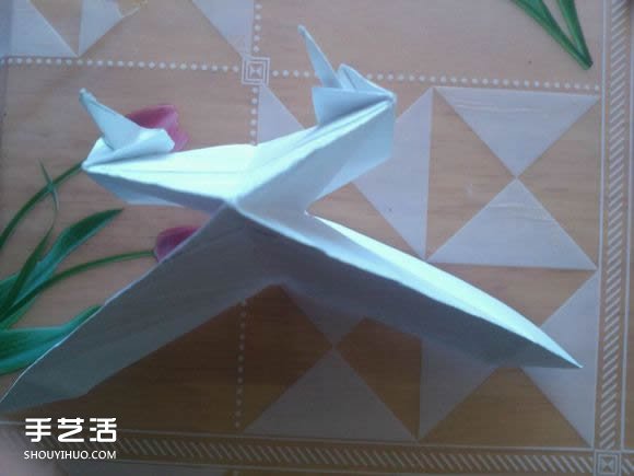 三角钢琴的折纸图解 怎么折立体三角钢琴步骤(图59)