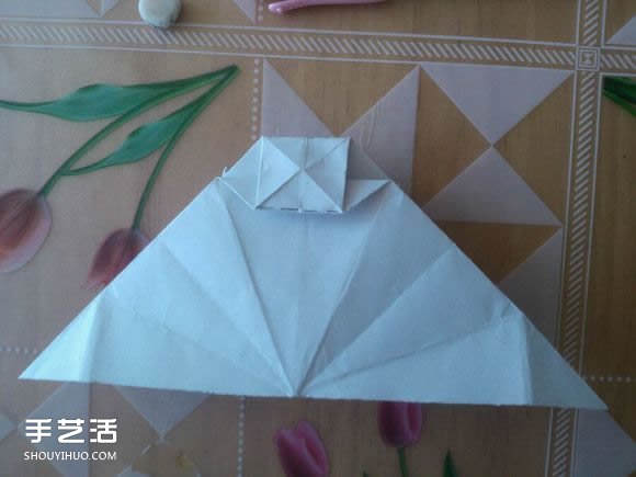 三角钢琴的折纸图解 怎么折立体三角钢琴步骤(图61)