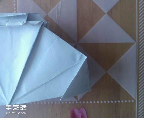 三角钢琴的折纸图解 怎么折立体三角钢琴步骤(图67)