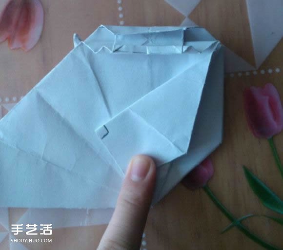 三角钢琴的折纸图解 怎么折立体三角钢琴步骤(图73)
