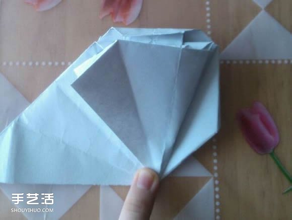 三角钢琴的折纸图解 怎么折立体三角钢琴步骤(图71)