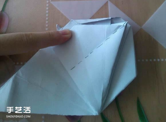 三角钢琴的折纸图解 怎么折立体三角钢琴步骤(图72)
