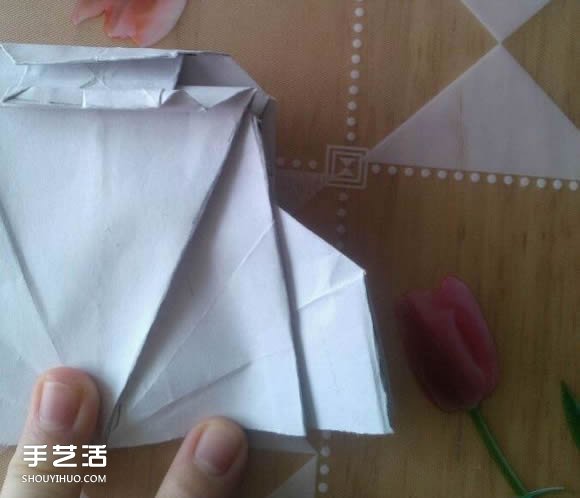 三角钢琴的折纸图解 怎么折立体三角钢琴步骤(图75)