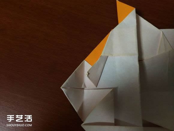 怎么折跑车的教程 手工跑车折纸方法图解(图47)