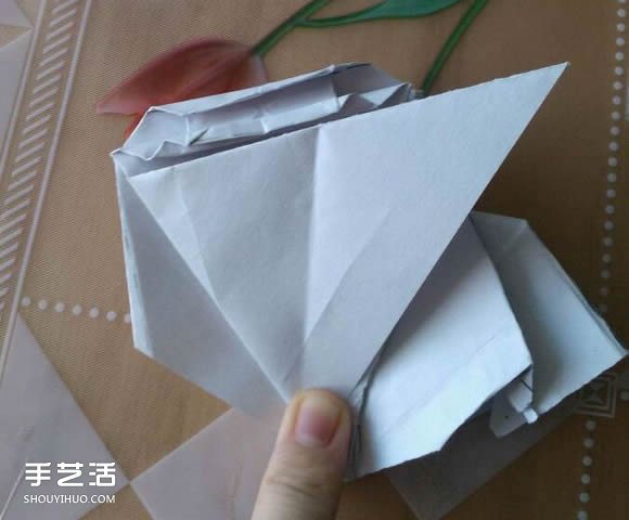 三角钢琴的折纸图解 怎么折立体三角钢琴步骤(图82)