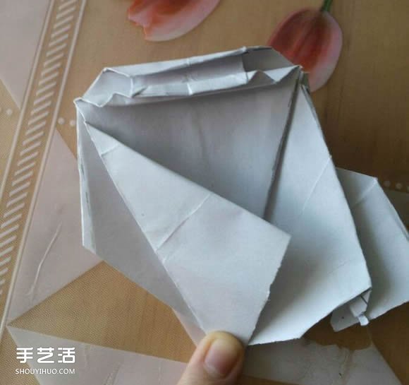 三角钢琴的折纸图解 怎么折立体三角钢琴步骤(图83)