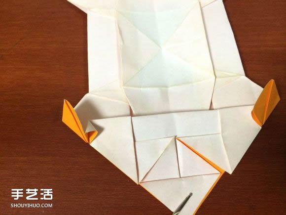 怎么折跑车的教程 手工跑车折纸方法图解(图50)