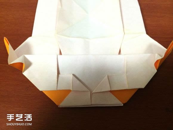 怎么折跑车的教程 手工跑车折纸方法图解(图52)