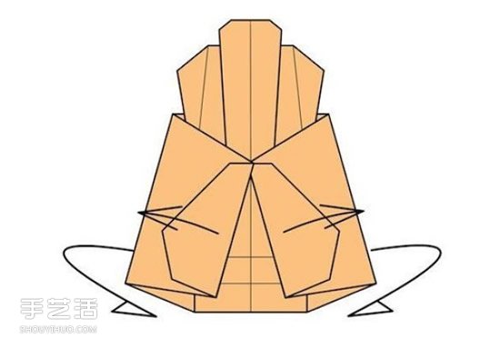折纸沙发椅的折法图解 手工沙发椅折叠步骤图(图23)