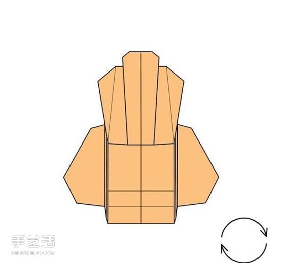 折纸沙发椅的折法图解 手工沙发椅折叠步骤图(图24)
