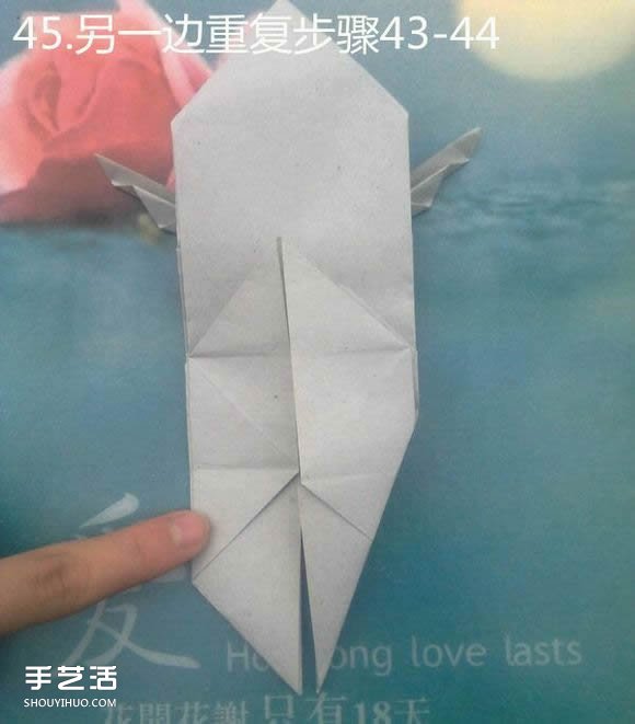折纸思想者人物雕塑 沉思的人物折纸图解(图40)