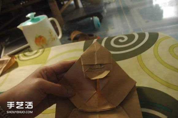 折纸弥勒佛的图解教程 怎么折弥勒佛的折法(图17)