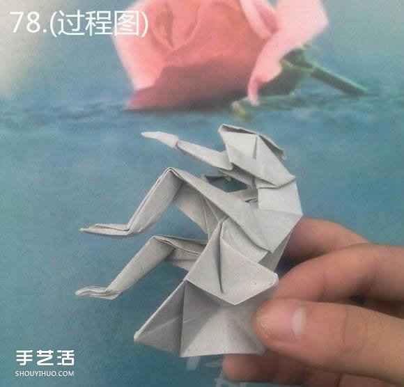 折纸思想者人物雕塑 沉思的人物折纸图解(图62)