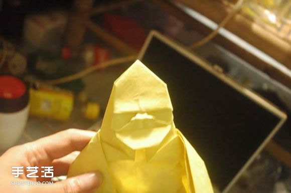 折纸弥勒佛的图解教程 怎么折弥勒佛的折法(图27)