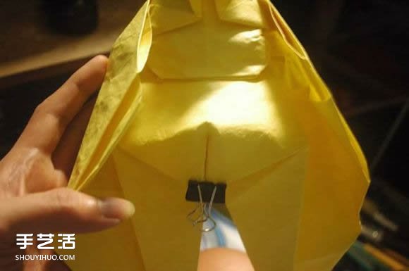 折纸弥勒佛的图解教程 怎么折弥勒佛的折法(图28)