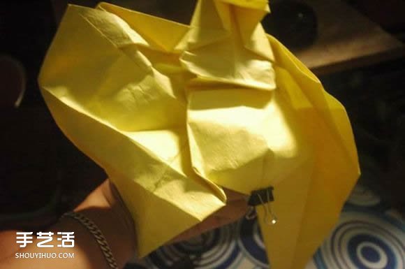 折纸弥勒佛的图解教程 怎么折弥勒佛的折法(图30)
