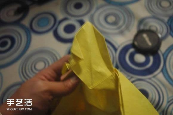 折纸弥勒佛的图解教程 怎么折弥勒佛的折法(图32)