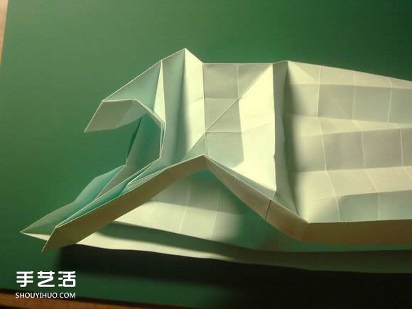 折纸初音未来的详细图解 初音未来的折法过程(图13)