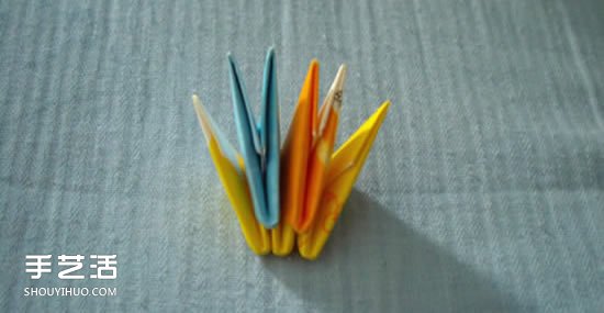 三角插笔筒步骤图解 三角插菠萝笔筒的具体插法(图8)