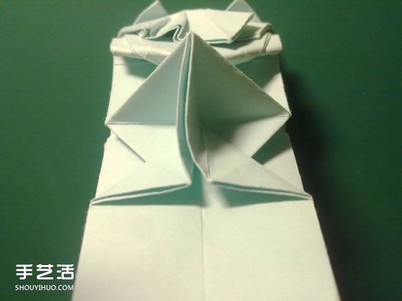 折纸初音未来的详细图解 初音未来的折法过程(图35)