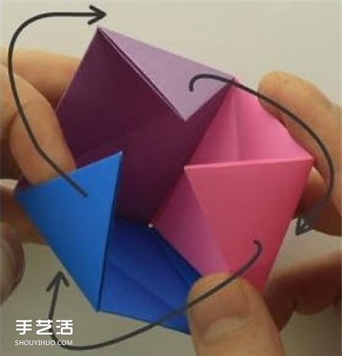 端午节纸粽子制作方法 手工折纸粽子步骤图(图9)
