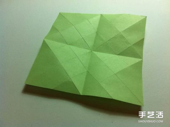 一张纸折四叶草图解 创意四叶草的折法步骤(图6)