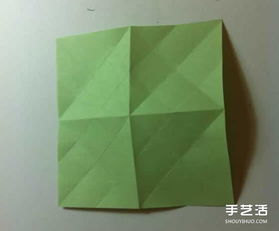 一张纸折四叶草图解 创意四叶草的折法步骤(图7)