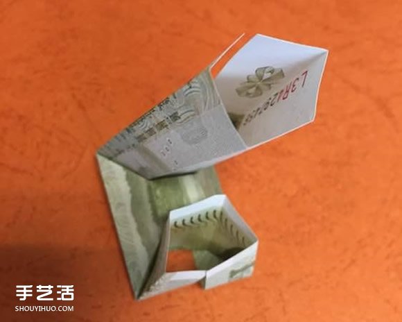 孔明锁的折纸方法图解 手工折鲁班锁的折法(图8)