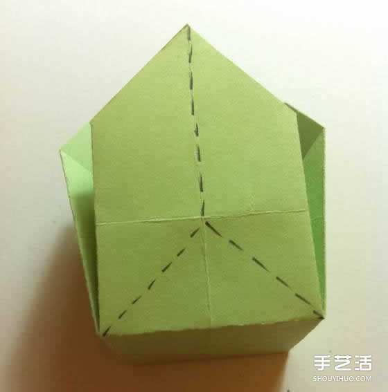 一张纸折四叶草图解 创意四叶草的折法步骤(图11)