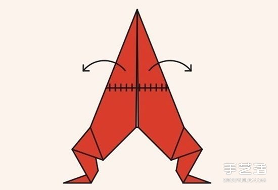 圣诞老人折纸步骤图 手工折纸圣诞老人教程(图25)
