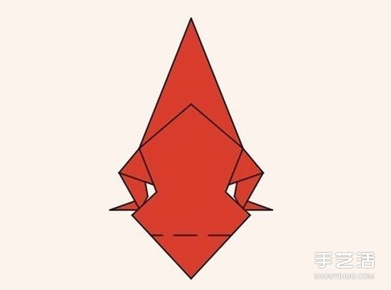 圣诞老人折纸步骤图 手工折纸圣诞老人教程(图26)
