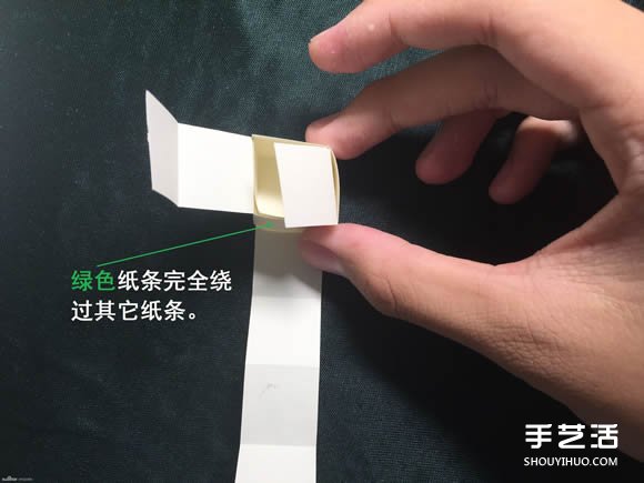 折纸会跳舞的方块图解 跳舞方块玩具的折法(图19)