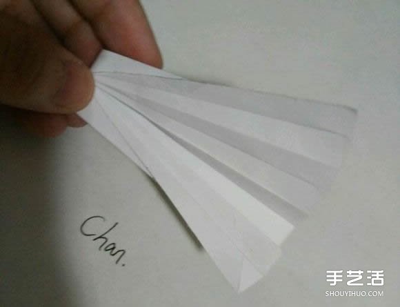 折纸婚纱裙的折法图解 婚纱的折纸方法步骤(图8)