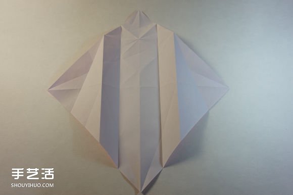 折纸女孩的步骤图解 复杂女生的折法教程(图11)
