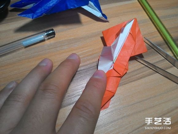 怎么折蜘蛛侠图解教程 复杂蜘蛛侠的折法步骤(图52)