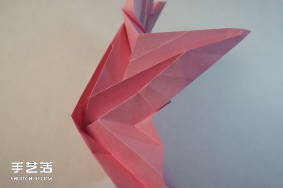 折纸女孩的步骤图解 复杂女生的折法教程(图35)