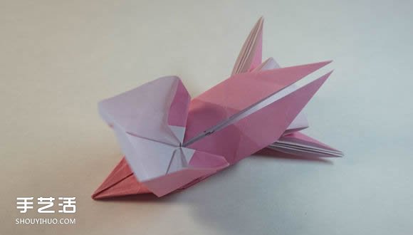 折纸女孩的步骤图解 复杂女生的折法教程(图45)