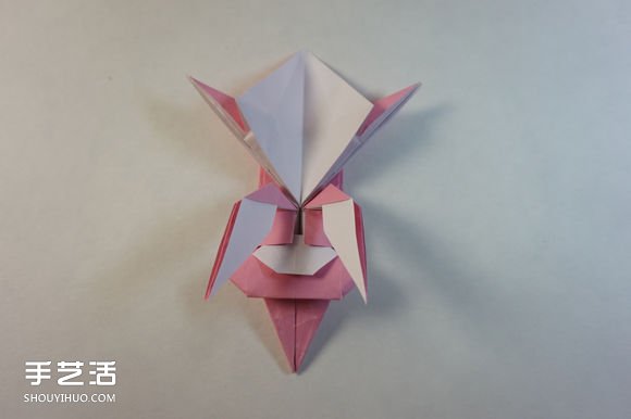 折纸女孩的步骤图解 复杂女生的折法教程(图51)