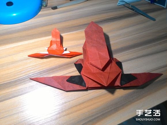 怎么折蜘蛛侠图解教程 复杂蜘蛛侠的折法步骤(图68)