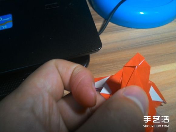 怎么折蜘蛛侠图解教程 复杂蜘蛛侠的折法步骤(图64)
